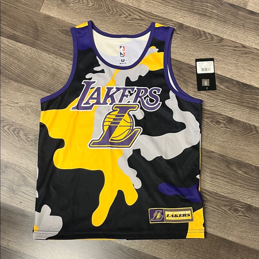 NBA Lakers Camouflage Tank Top NWT
